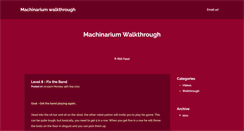 Desktop Screenshot of machinariumwalkthrough.com