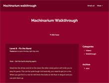Tablet Screenshot of machinariumwalkthrough.com